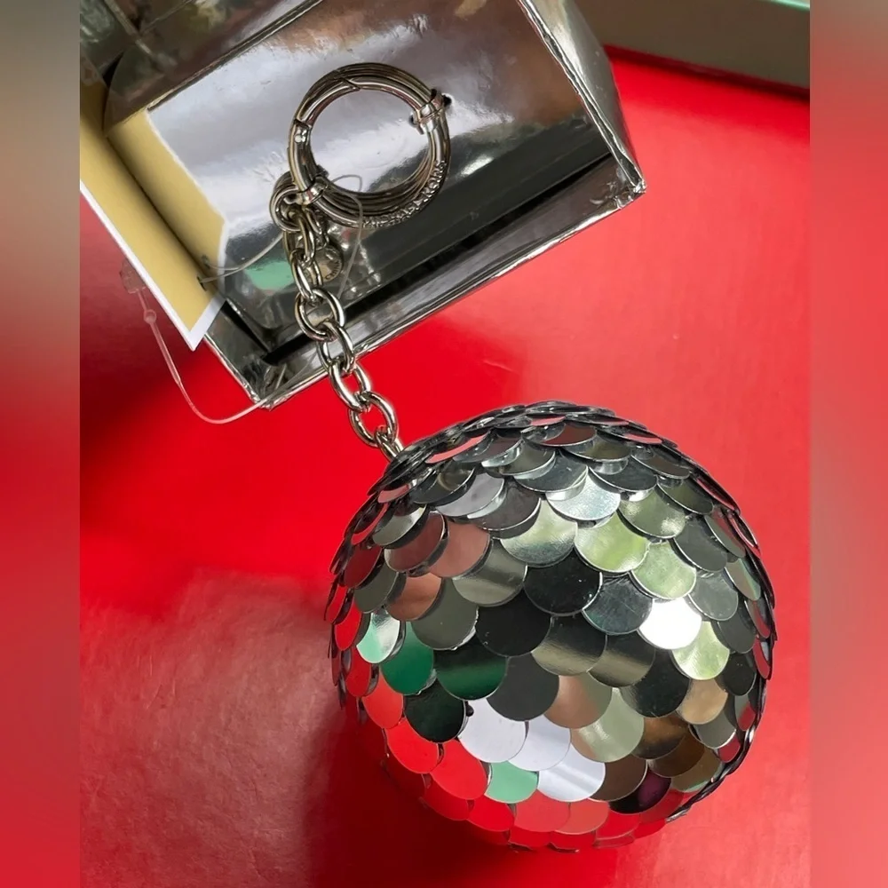 Michael Kors Keychain,Michael Kors Silver Key Holder